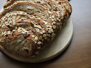 통밀빵, 베이커리, 음식 (Whole wheat bread)

