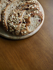 통밀빵, 베이커리, 음식 (Whole wheat bread)

