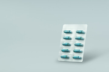 pharmaceuticals antibiotics pills medicine on white background