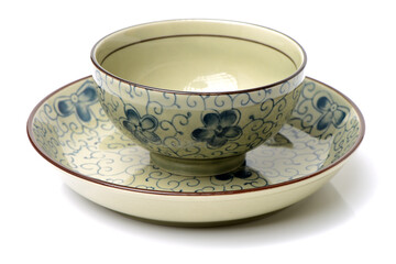  bowl of china on white background
