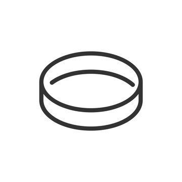 recommend clip art: Petri dish minimal line icon.