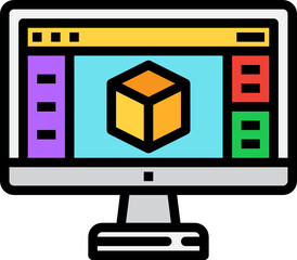 software color outline icon