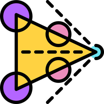visual odometry color outline icon