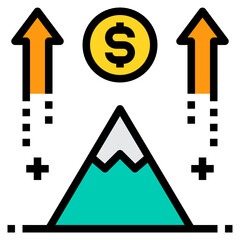 Business filled outline icon