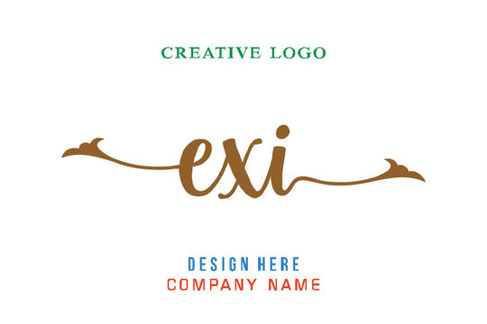 EXI lettering logo is simple, easy to understand and authoritative