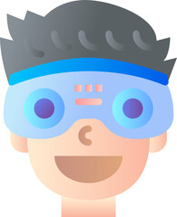 glasses gradient icon