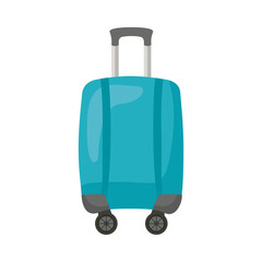 travel suitcase blue