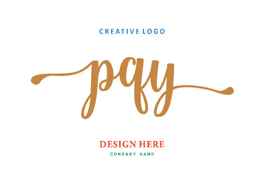 PQY lettering logo is simple, easy to understand and authoritative