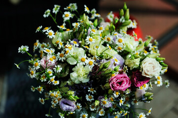 Obraz na płótnie Canvas Beautiful spring bouquet in vase