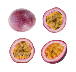  Passion fruit isolated on a white background