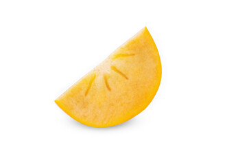  persimmon fruit on white background