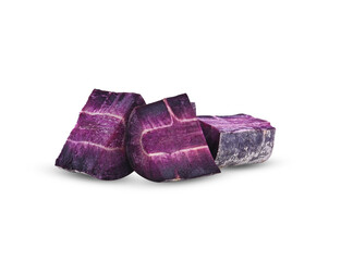 purple carrot on white background