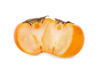  persimmon fruit on white background
