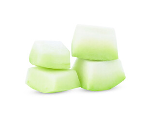 winter melon on white background