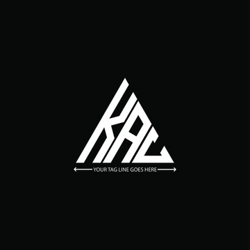 KAC letter logo creative design. KAC unique design
