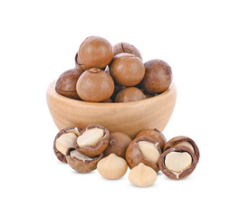 Macadamia isolated on white background