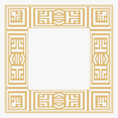 Circular decorative frame.