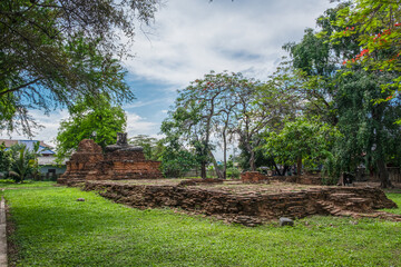 Wat SAO KHIAN. THAILAND-MAY 3,2021:Chiang Saen City Temple.SAO KHIAN Temple of CHIANGSAEN  in CHIANGRAI at THAILAND.