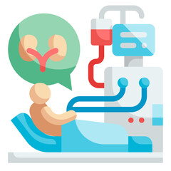 dialysis flat icon