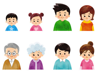 老若男女の人々