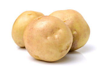 New potato isolated on white background 