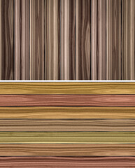 Wood texture. Lining boards wall. Wooden background. pattern. Showing growth rings