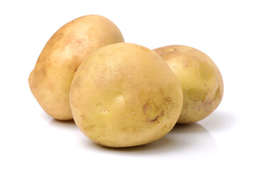 New potato isolated on white background 