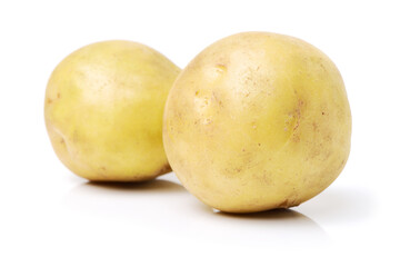 New potato isolated on white background 