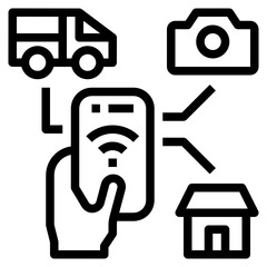 Smartphone outline icon