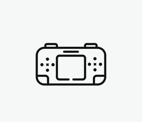 Joystick vector icon. Editable stroke. Symbol in Line Art Style for Design, Presentation, Website or Apps Elements, Logo. Pixel vector graphics - Vector