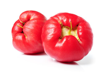 Rose apples or chomphu on white background