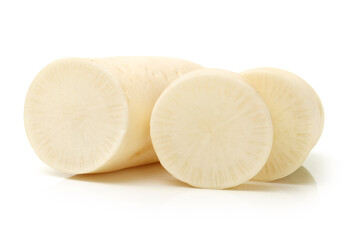 Fresh radish on white background 
