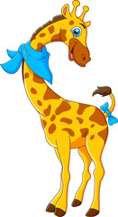 cute giraffe cartoon