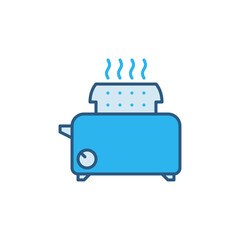 Obraz premium Vector Toaster concept colored icon or symbol