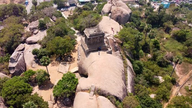 The Group of Monuments at Mahabalipuram is a collection of 7th- and 8th-century CE religious monuments in the coastal resort town of Mahabalipuram, Tamil Nadu, India and a UNESCO World Heritage Site