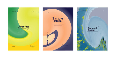 Corporate cover page design template. Abstract A4 vertical geometric illustration front page mock up can be use for brochure, business Presentation, annual report, magazine, flyer, Poster, Portfolio,