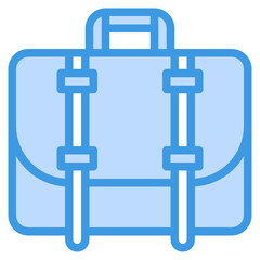 bag blue outline icon