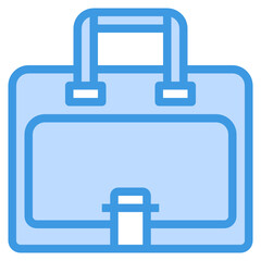 bag blue outline icon