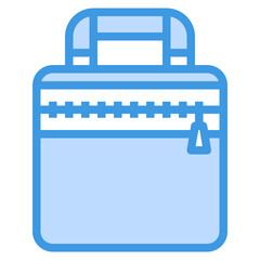 bag blue outline icon