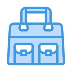 bag blue outline icon