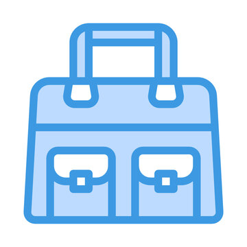 recommend clip art: bag blue outline icon