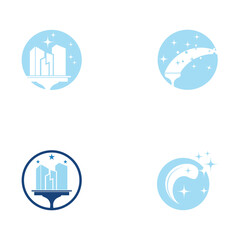 Cleaning logo and symbol ilustration vector template