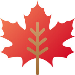 maple leaf gradient icon