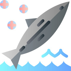 salmon gradient icon