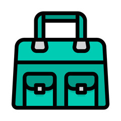 Fototapeta premium bag filled outline icon