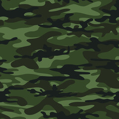 Abstract camouflage on a dark background. Military print for army or hunting. Vector.