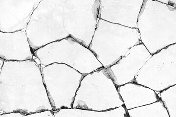 concrete crack texture. cracking mask ground cracks top view, old ruined pavement floor surface...