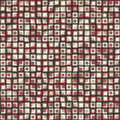 Abstract Geometric Pattern generative computational art illustration