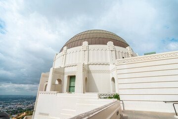 View of griffith observatory in Los Angeles