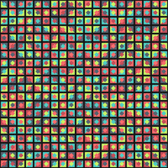 Abstract Geometric Pattern generative computational art illustration